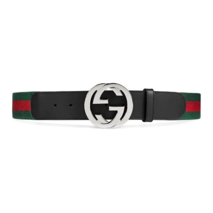 Belt Gucci GG Stripe Black GC010 - Image 1