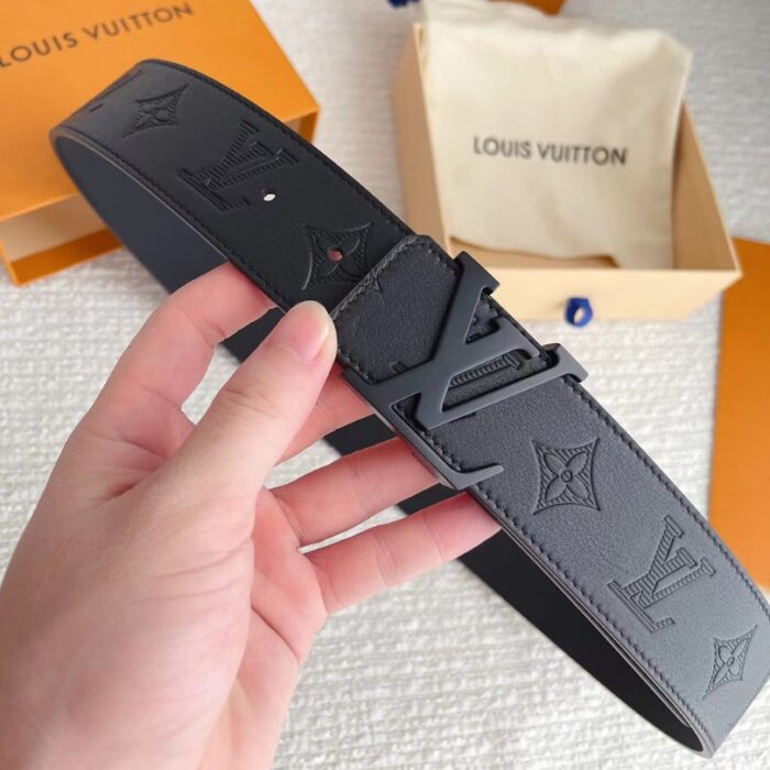Louis Vuitton LV Monogram Belt Black LV044 - Image 4
