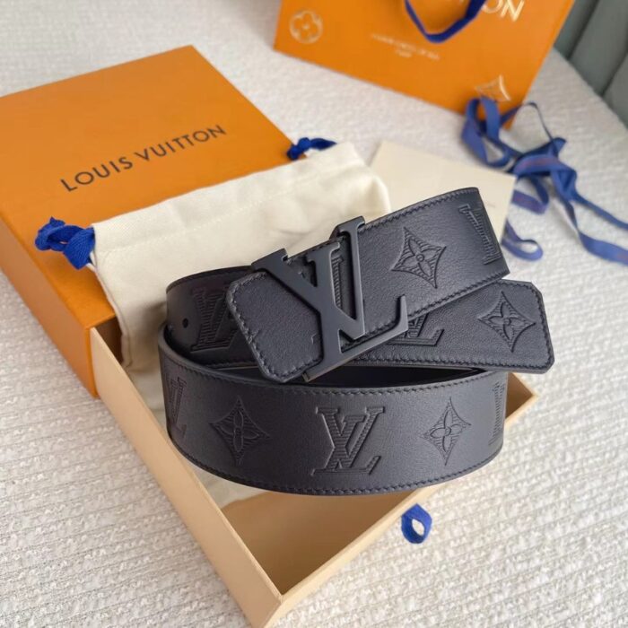 Louis Vuitton LV Monogram Belt Black LV044 - Image 3