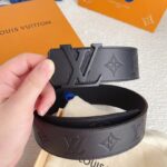 Louis Vuitton LV Monogram Belt Black LV044 - Image 2