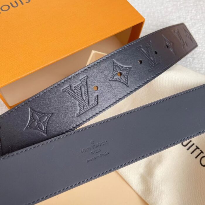 Louis Vuitton LV Monogram Belt Black LV044 - Image 7