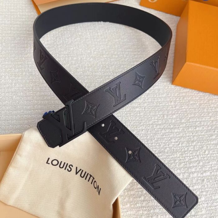 Louis Vuitton LV Monogram Belt Black LV044 - Image 8
