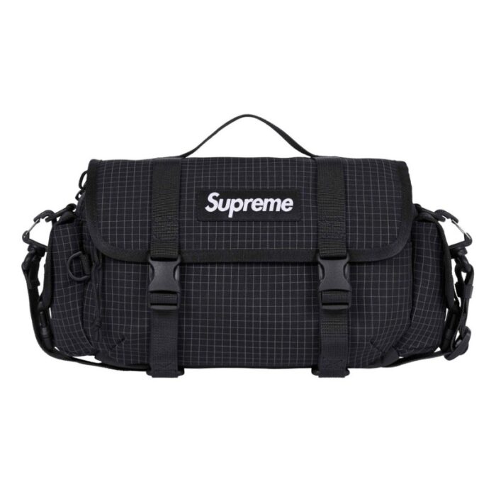 Shoulder Bag Supreme Black Grid SP061 - Image 1