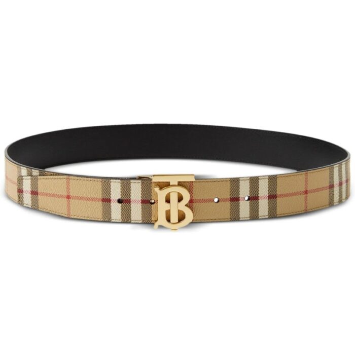Belt Burberry Black Gold TB Plaque BY001 - Image 1