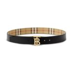 Belt Burberry Black Gold TB Plaque BY001 - Image 2