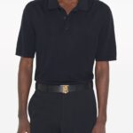 Belt Burberry Black Gold TB Plaque BY001 - Image 5