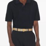 Belt Burberry Black Gold TB Plaque BY001 - Image 4