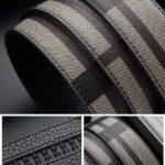 Belt Burberry Plaid with Metal B Buckle BY007 - Image 3