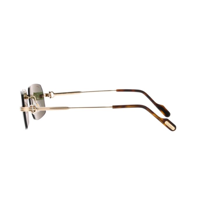 Sunglasses Cartier Gold Frame Green Lenses CTR004 - Image 3