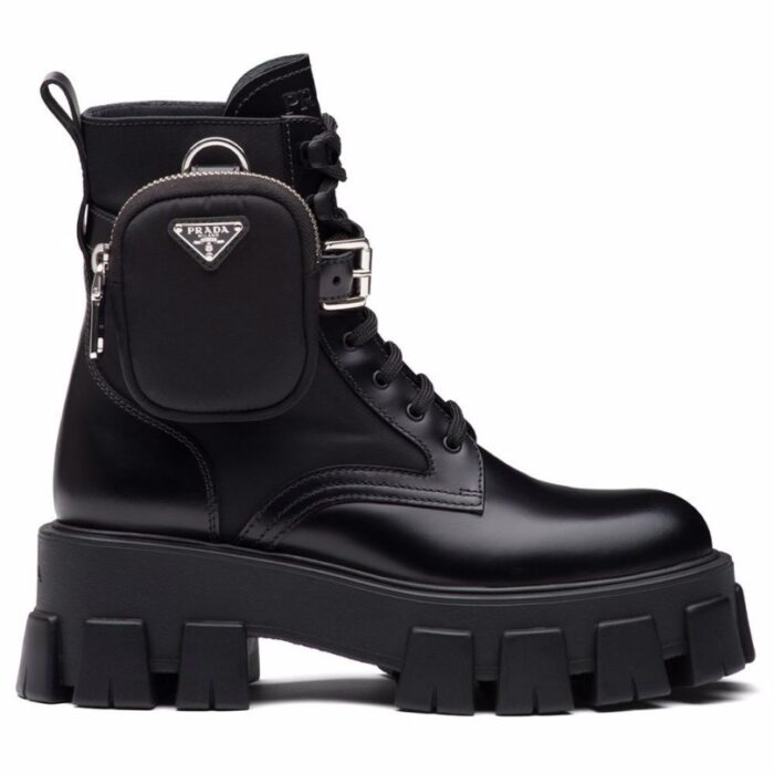 Boot Prada Moonlith leather boot with bag detail PD066 - Image 1