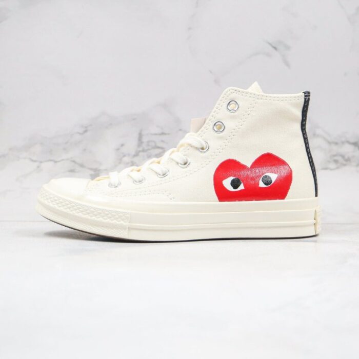Converse Chuck Taylor All Star 70s X Comme des Garçons Play Long Shaft White CVW002 - Image 5