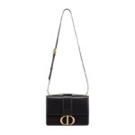 Shoulder Bag Dior 30 Montaigne Pelle di vitello Box nera DOW001 - Image 4