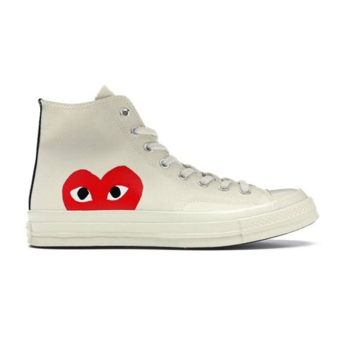 Converse Chuck Taylor All Star 70s X Comme des Garçons Play Long Shaft White CVW002 - Image 1