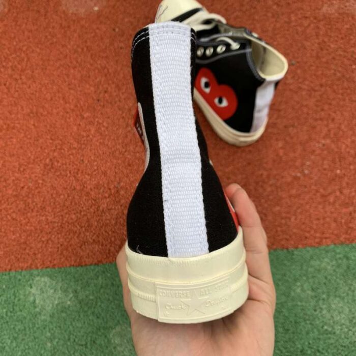 Converse Chuck Taylor All Star 70s X Comme des Garçons Play Long Shaft Black CVW003 - Image 5