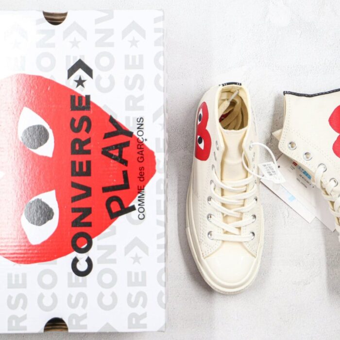 Converse Chuck Taylor All Star 70s X Comme des Garçons Play Long Shaft White CVW002 - Image 2