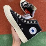 Converse Chuck Taylor All Star 70s X Comme des Garçons Play Long Shaft Black CVW003 - Image 4