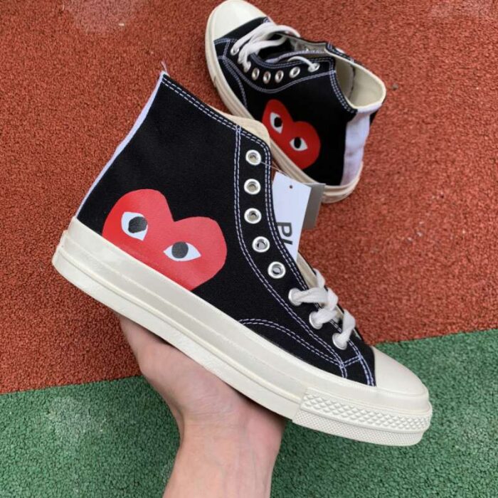 Converse Chuck Taylor All Star 70s X Comme des Garçons Play Long Shaft Black CVW003 - Image 3
