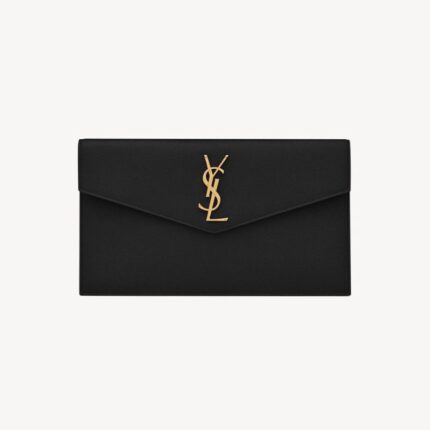 Pochette Yves Saint Laurent Uptown In Pelle Goffrata Grain de Poudre YSL008
