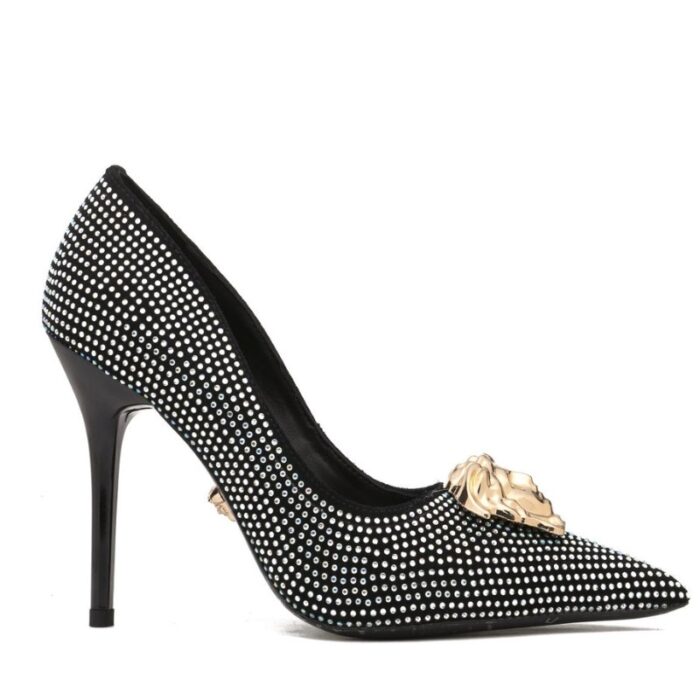 Versace Medusa Decollete Studded Pointed Toe Pump VSC009 - Image 1