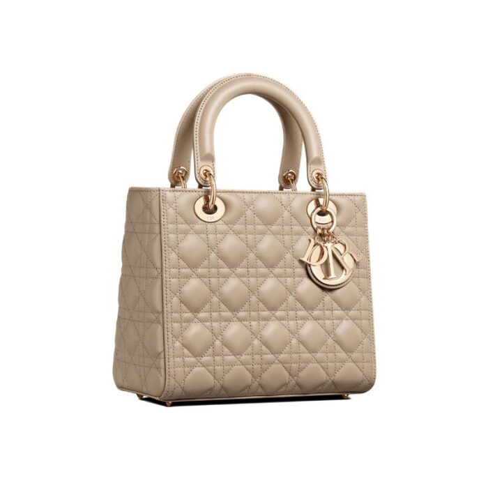 Shoulder Bag Dior Lady-D Sabbia Cannage DOW004 - Image 1