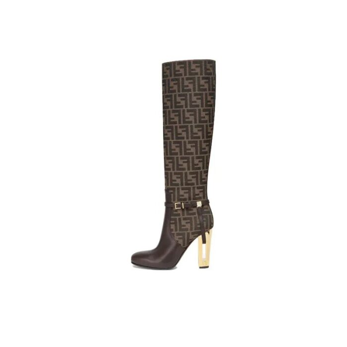 Fendi Delfina 110mm Knee High Boots FDW007 - Image 1