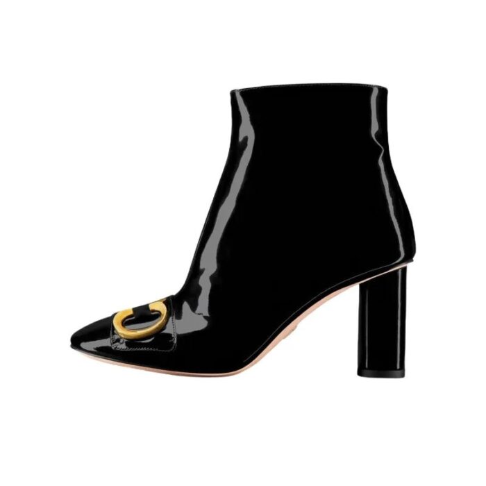 Christian Dior C'est Chunky Boots Black DO073 - Image 1