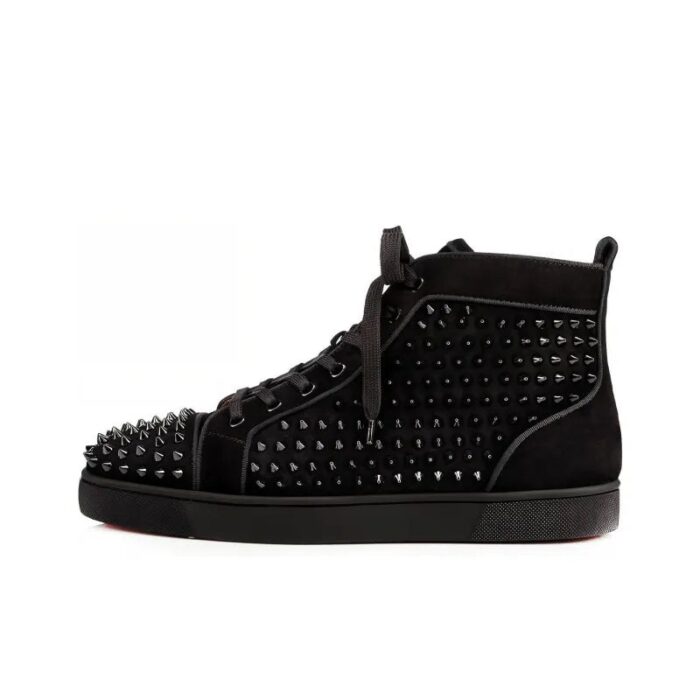 Christian Louboutin Spikes High Top Skateboarding Shoes CL009 - Image 1