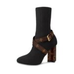 Louis Vuitton Silhouette Ankle Boots Heel And Strap LVW049