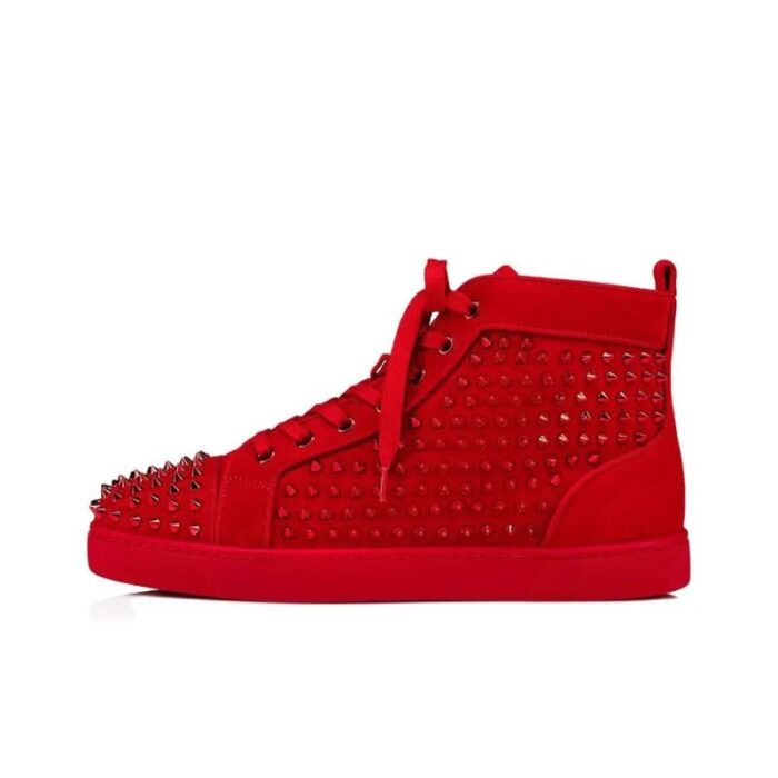 Christian Louboutin Spikes High Top Skateboarding Shoes CL009 - Image 10