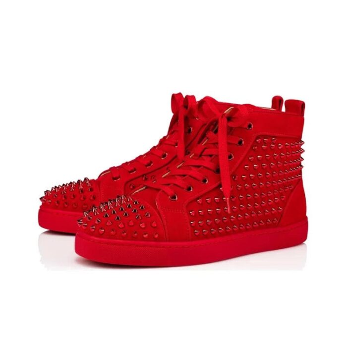 Christian Louboutin Spikes High Top Skateboarding Shoes CL009 - Image 11