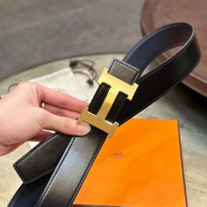 Belt Hermès Buckle & Reversible Leather Strap HM001 - Image 2