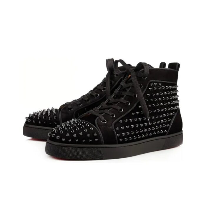 Christian Louboutin Spikes High Top Skateboarding Shoes CL009 - Image 3