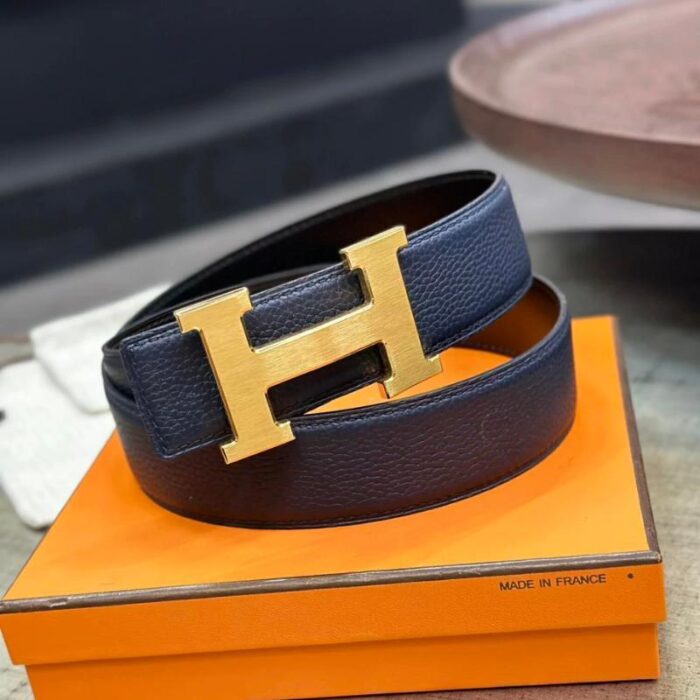 Belt Hermès Buckle & Reversible Leather Strap HM001 - Image 1