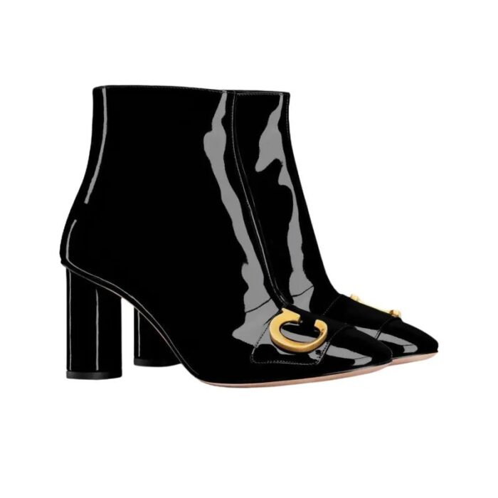Christian Dior C'est Chunky Boots Black DO073 - Image 4