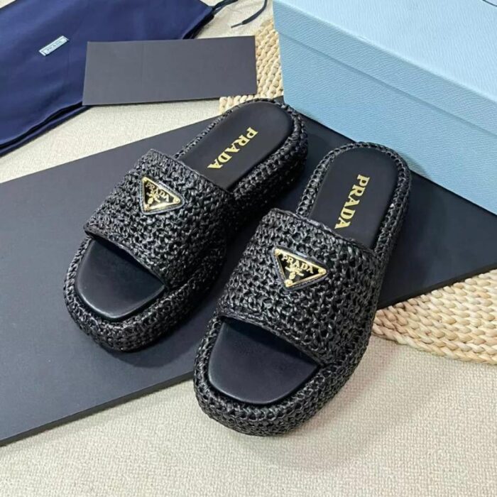 Prada Sandals Flatform In Crochet PD069 - Image 1