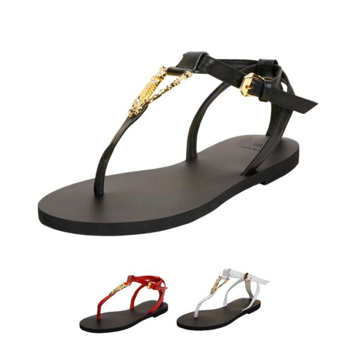 Versace Virtus Flat Sandals VSC012 - Image 7