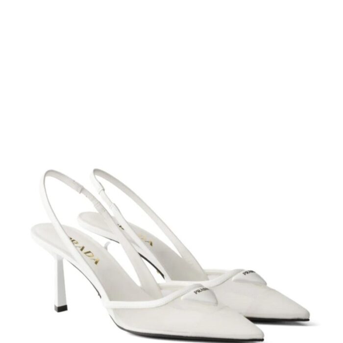 Prada High Heels 75mm White PD072 - Image 1