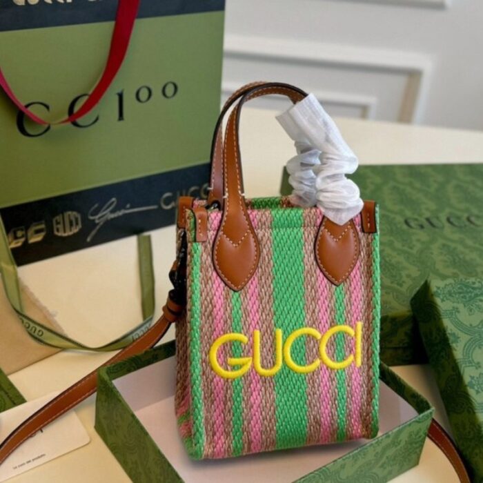 Gucci Straw Mini Shoulder Bag GC221 - Image 1