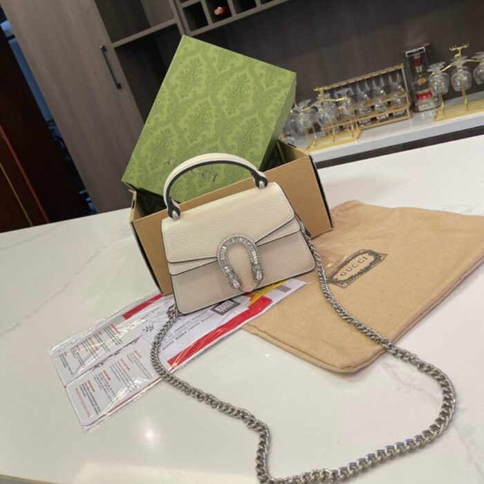 Gucci Tote Dionysus White Bag GC244 - Image 1