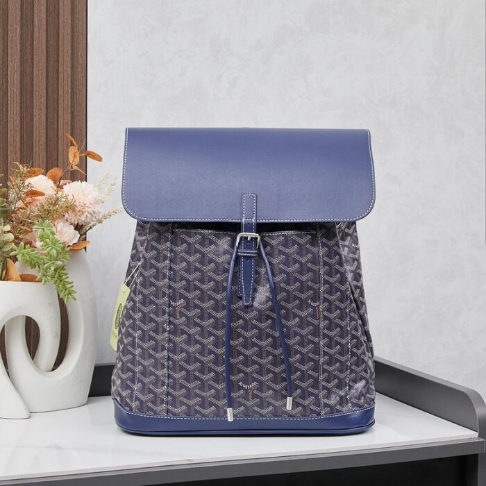Goyard Alpin MM Backpack Blue Bag GYD010 - Image 1