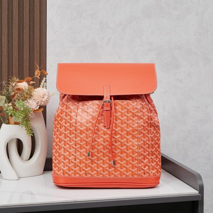 Goyard Alpin MM Backpack Orange Bag GYD013 - Image 1