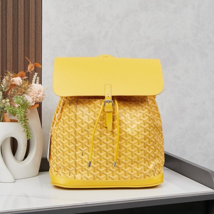 Goyard Alpin MM Backpack Yellow Bag GYD015 - Image 1