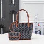 Goyard Anjou Mini Bag Black/Brown GYD017