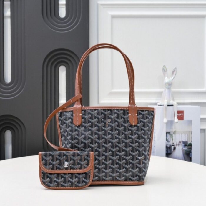 Goyard Anjou Mini Bag Black/Brown GYD017 - Image 1