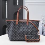 Goyard Saint Louis GM Bag Black/Brown GYD024