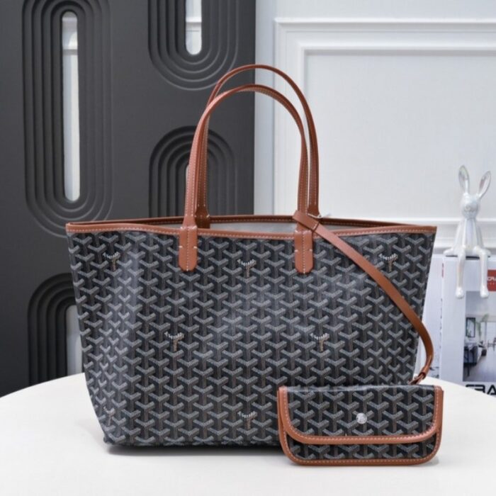 Goyard Saint Louis GM Bag Black/Brown GYD024 - Image 1