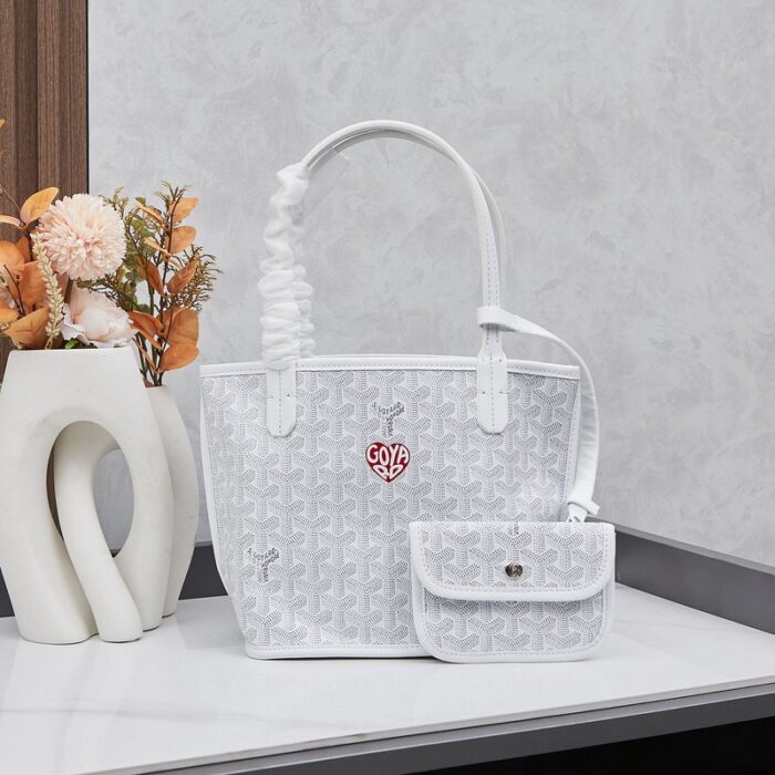 Goyard Anjou Mini Bag Customized Heart White GYD030 - Image 1