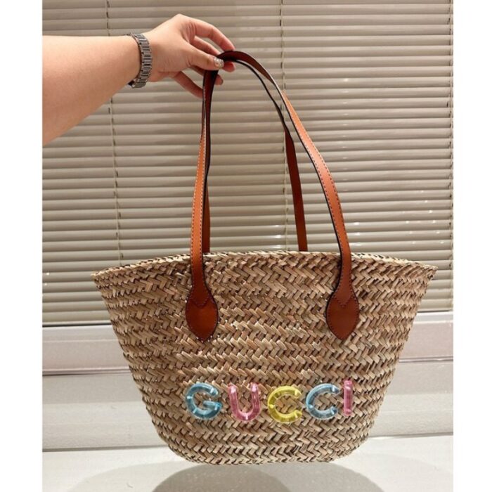 Gucci Straw Tote Bag GC250 - Image 1