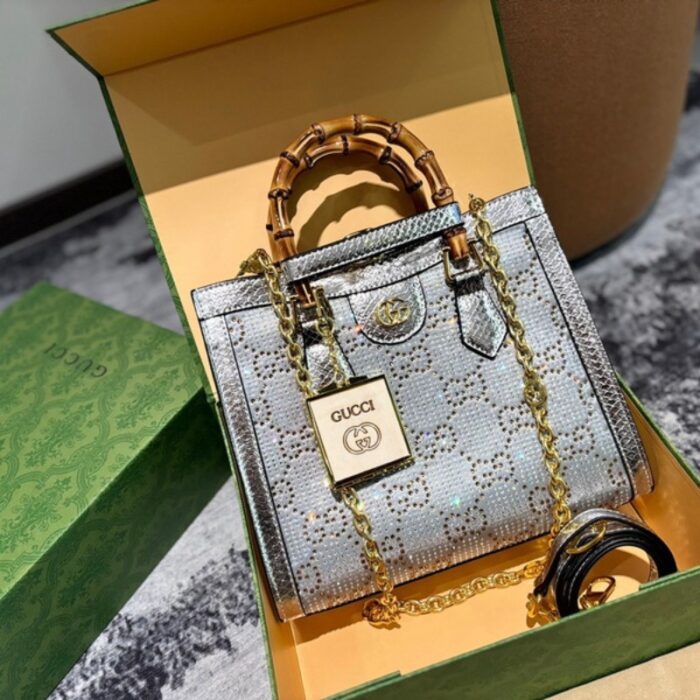 Gucci Diana Nano Bag Silver GC256 - Image 1