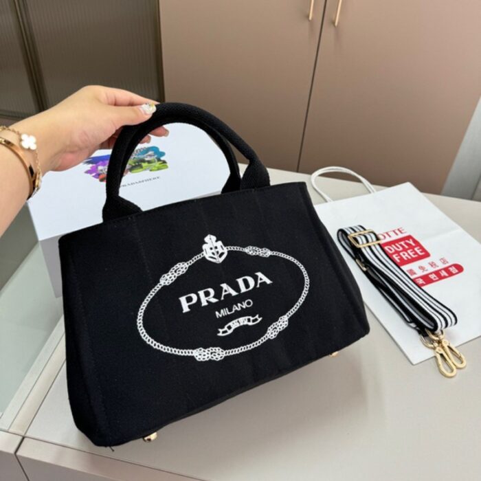Prada Canapa Logo Tote Bag PD081 - Image 1